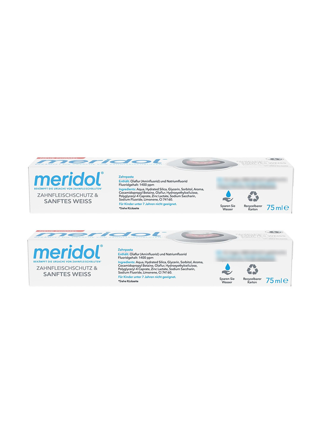 Meridol Set Of 2 Gum Health & Gentle White Toothpaste- 75 ml Each