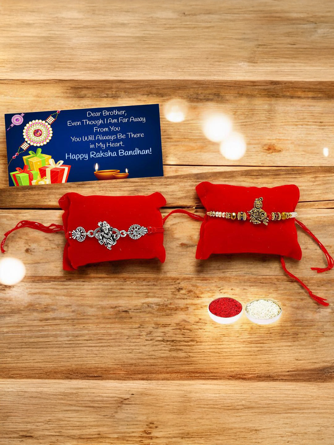 Vrinde Set Of 2 Thread Rakhis