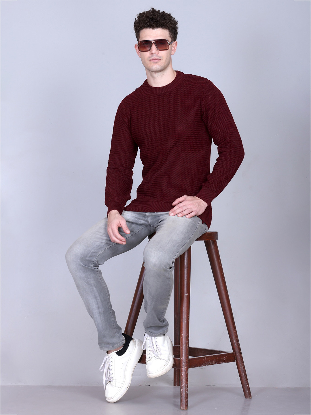 TFA THE FASHION ADDICTION Men Woollen Pullover Sweater