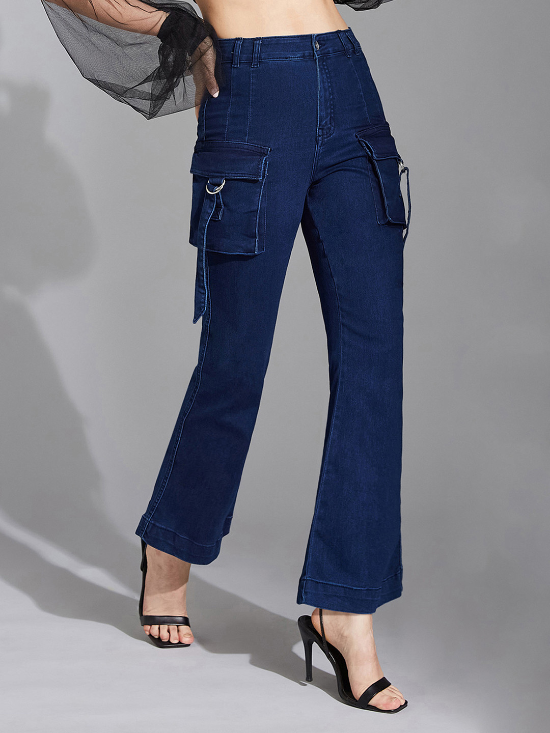 Life With Pockets Women Bootcut High rise Clean look Regular Stretchable Denim Jeans