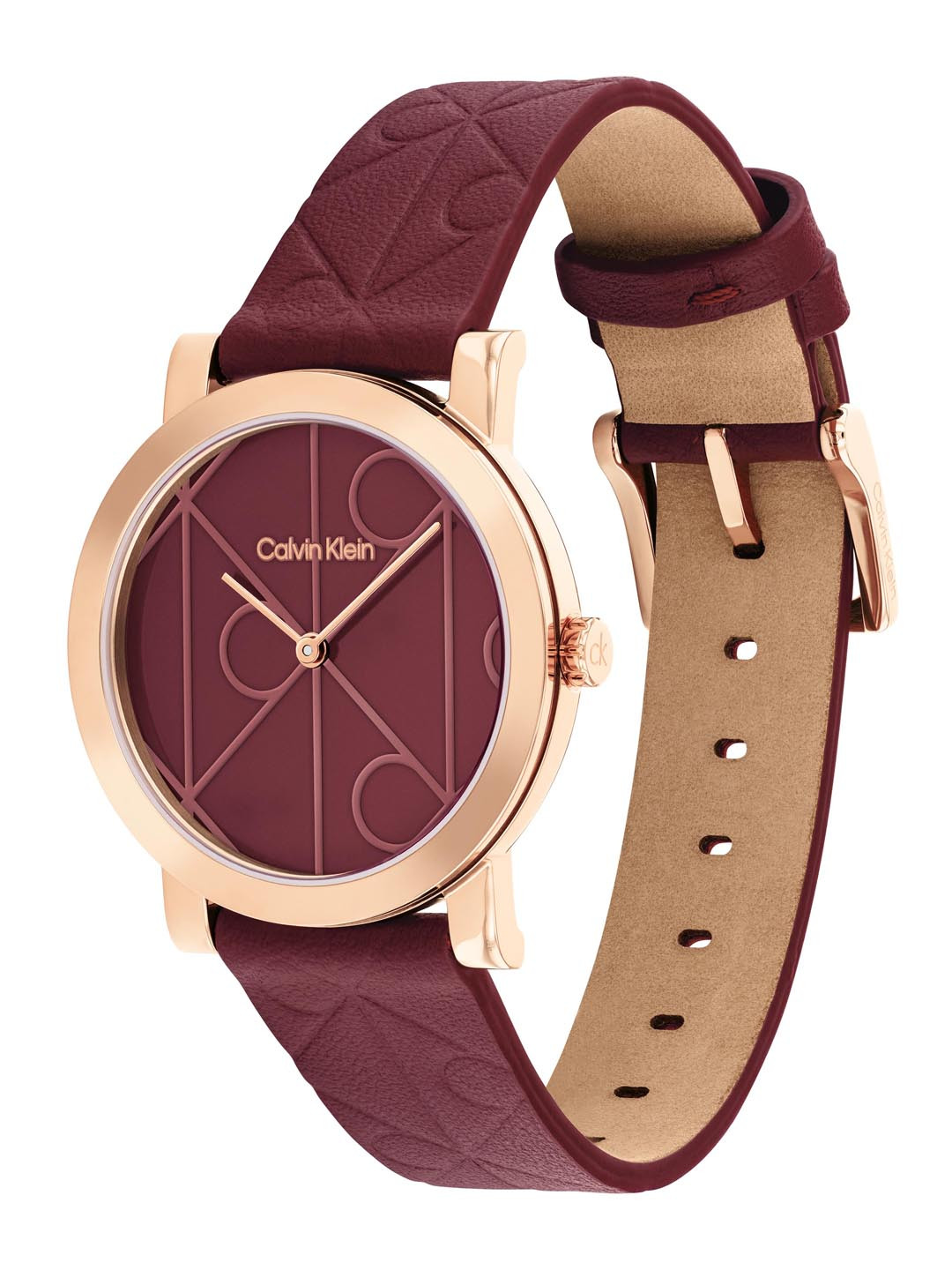 Calvin Klein Women CK Monogram Dial & Straps Analogue Watch 25100130