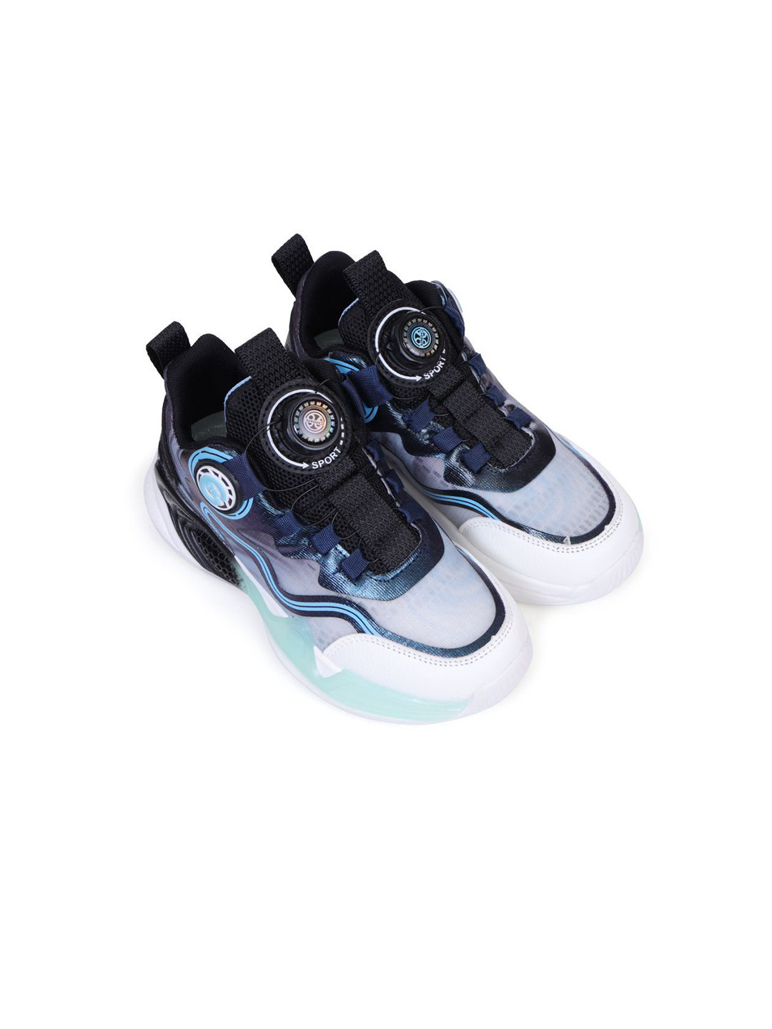 ZOOMBIE Boys Colourblocked Rotary Lock Sneakers