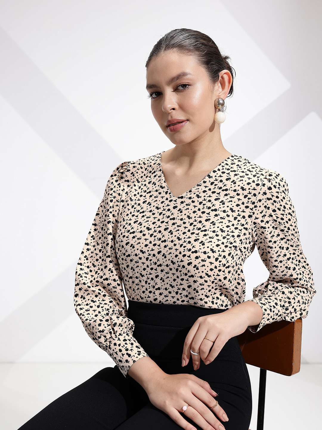 her by invictus Floral Print Formal Top