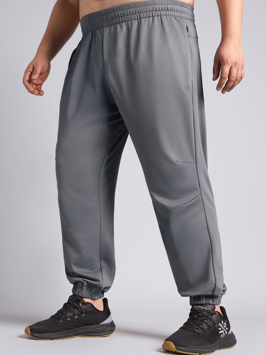 CULT Men Dark Grey Plus Size Night Joggers