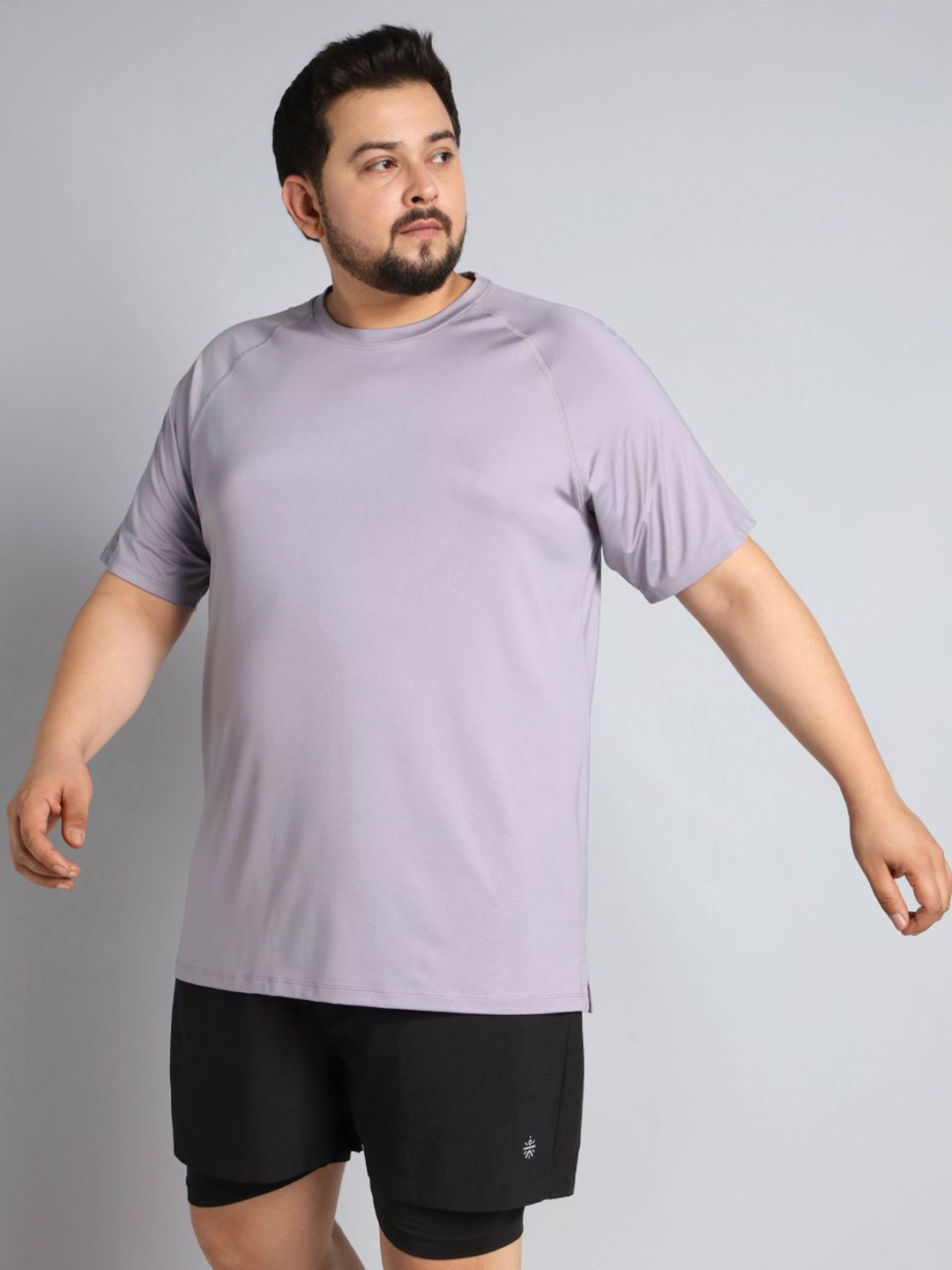 CULT Men Purple Ultimate Running Plus Size T-shirt