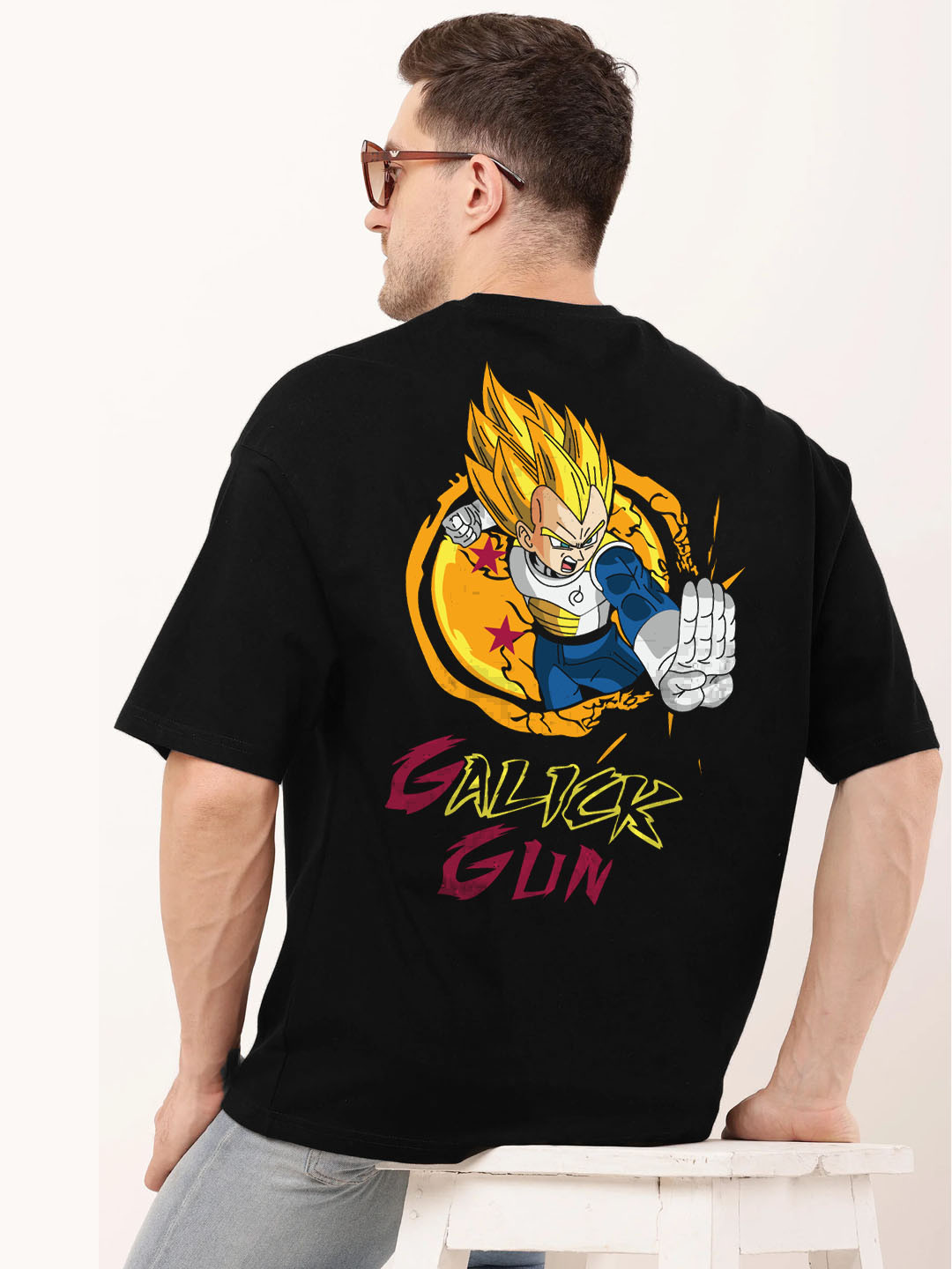 FARROWX Brand Logo Printed Round Neck Pure Cotton Oversized T-shirt