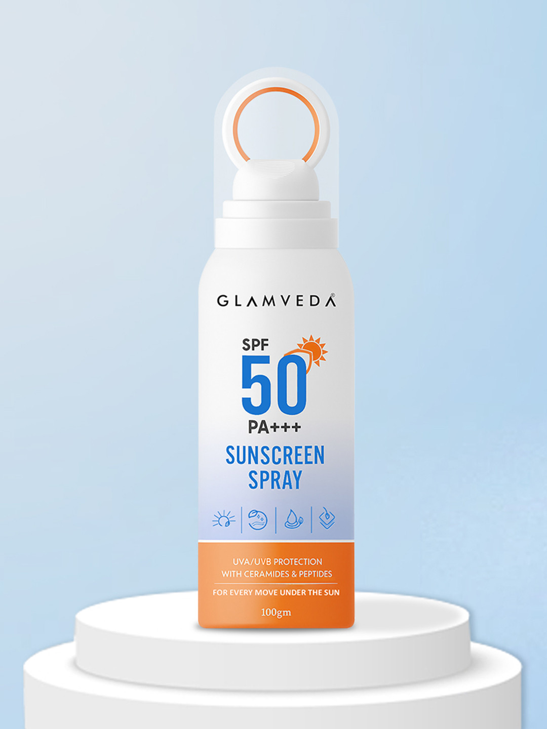 GLAMVEDA Sunscreen Spray With SPF 50 PA+++ 100 g