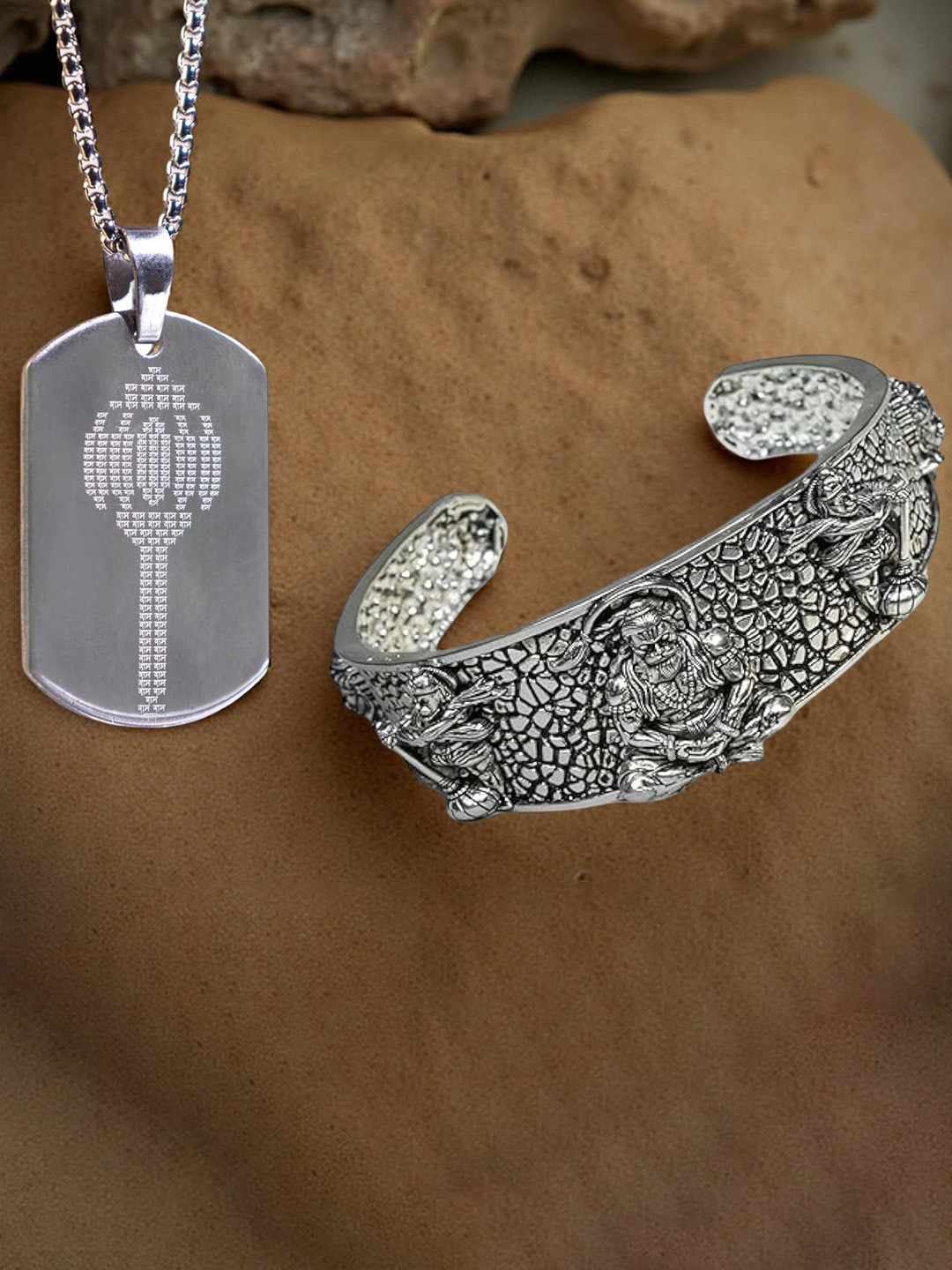 Adhvik Sliver Plated Jewellery Set