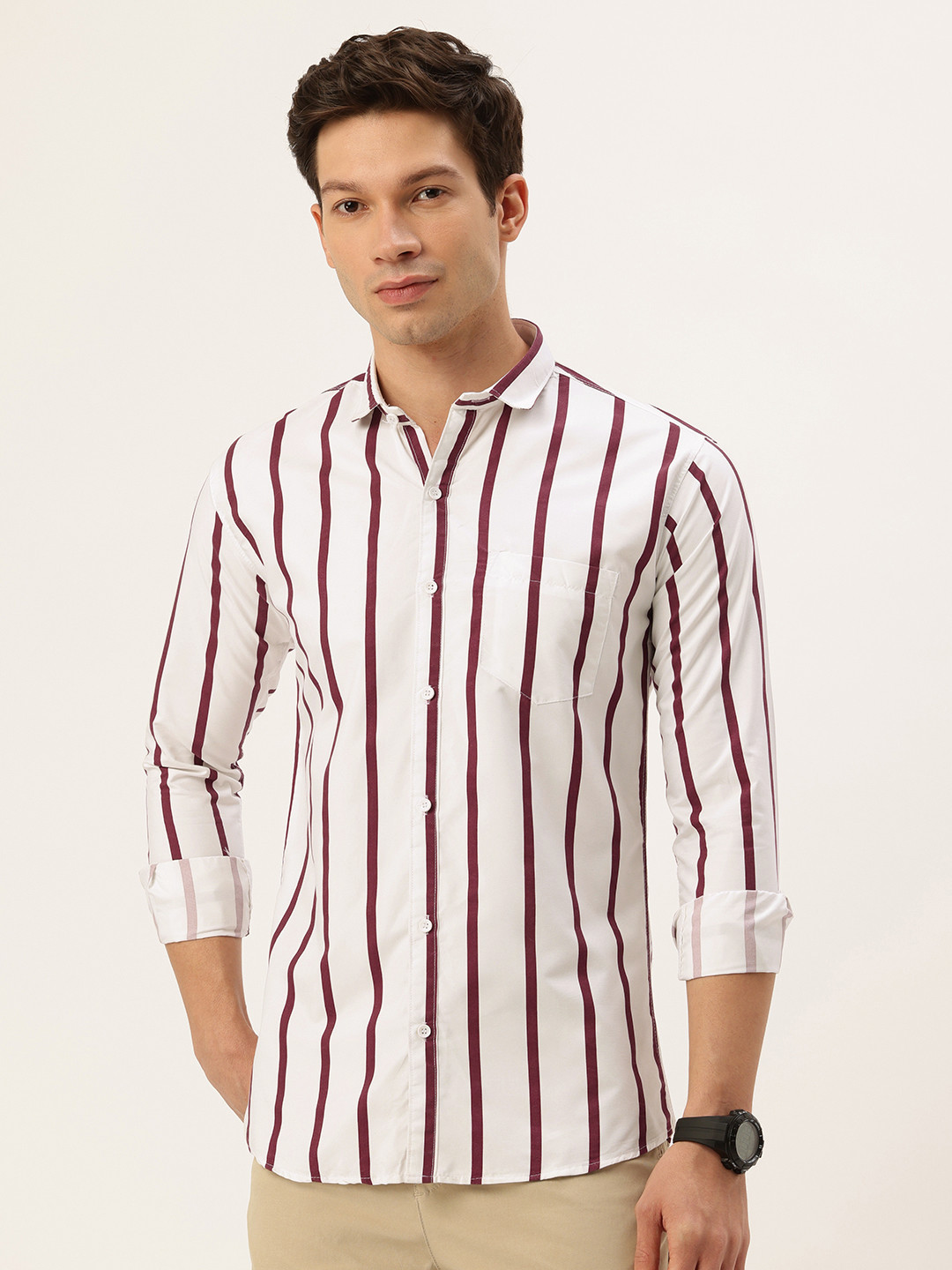 FIFTY TWO Striped Casual Shirt