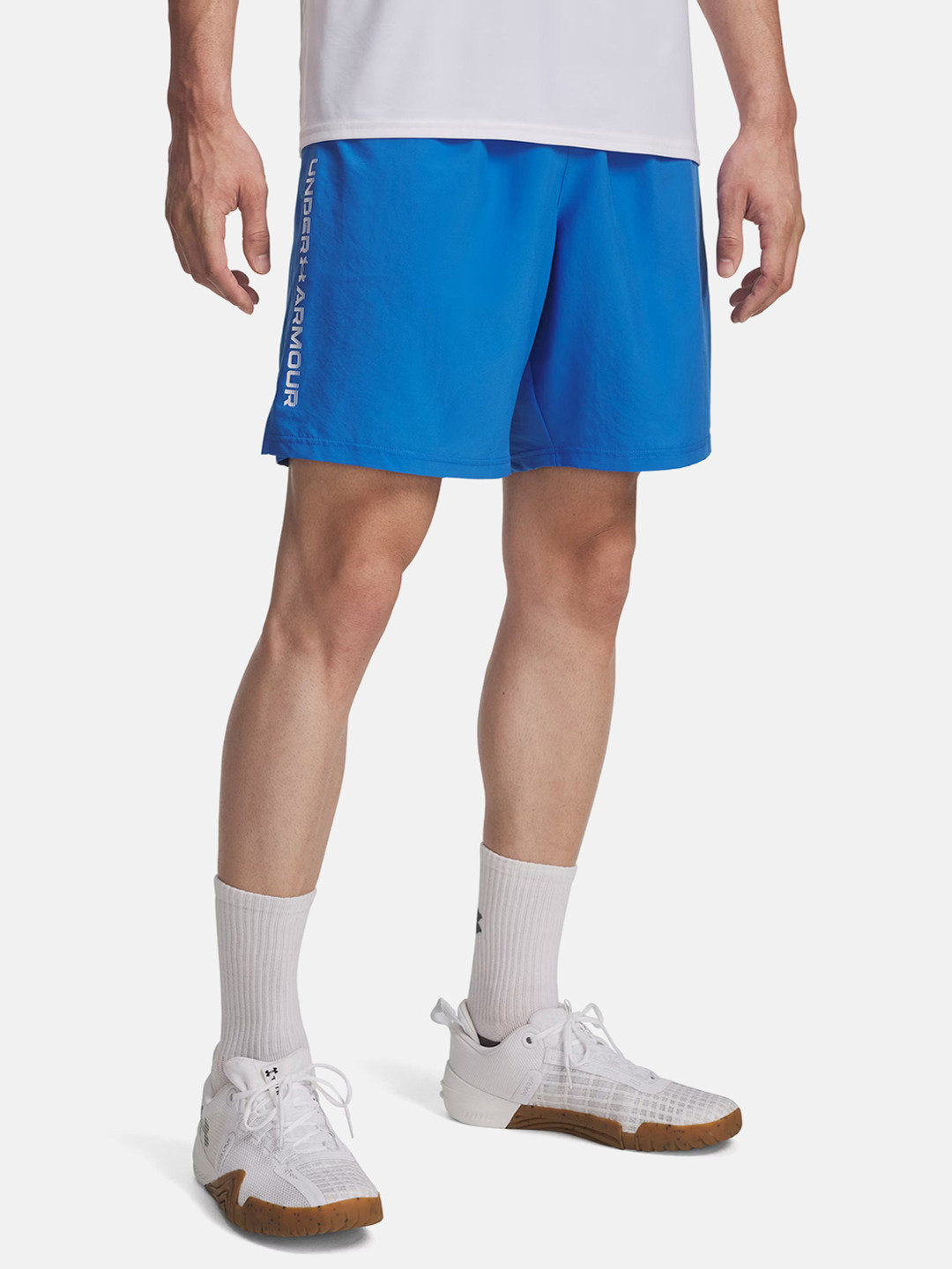 UNDER ARMOUR Men Relaxed Fit Tech Wordmark Printed Training Sports Shorts