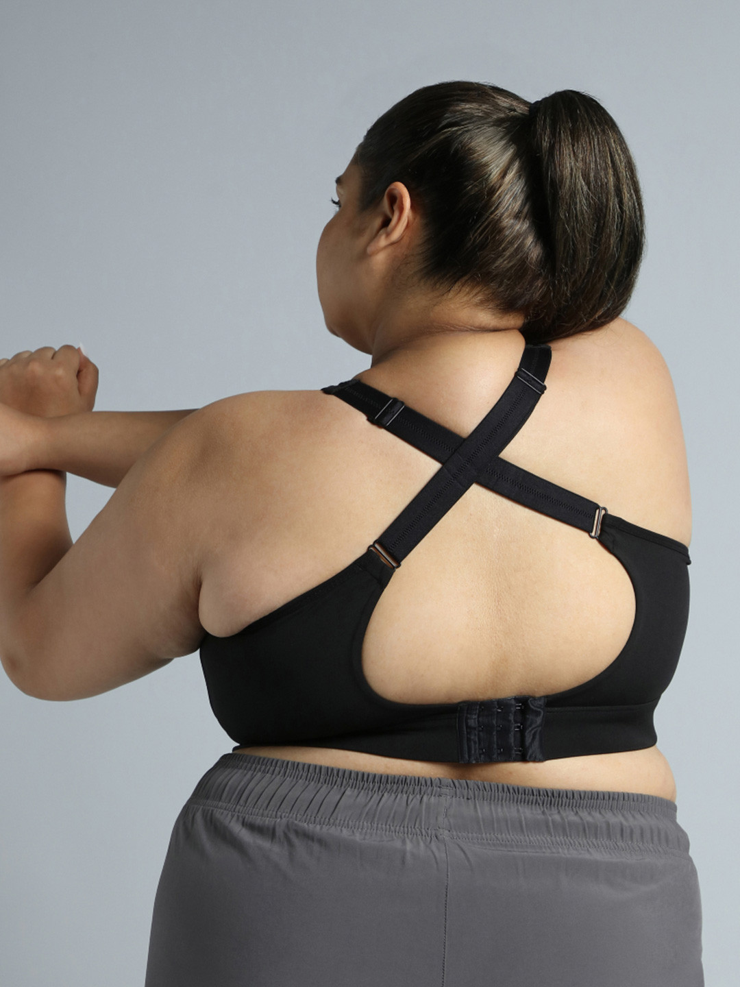 Cult Women Adjustable Strap Training High Support Plus Size Sports Bra