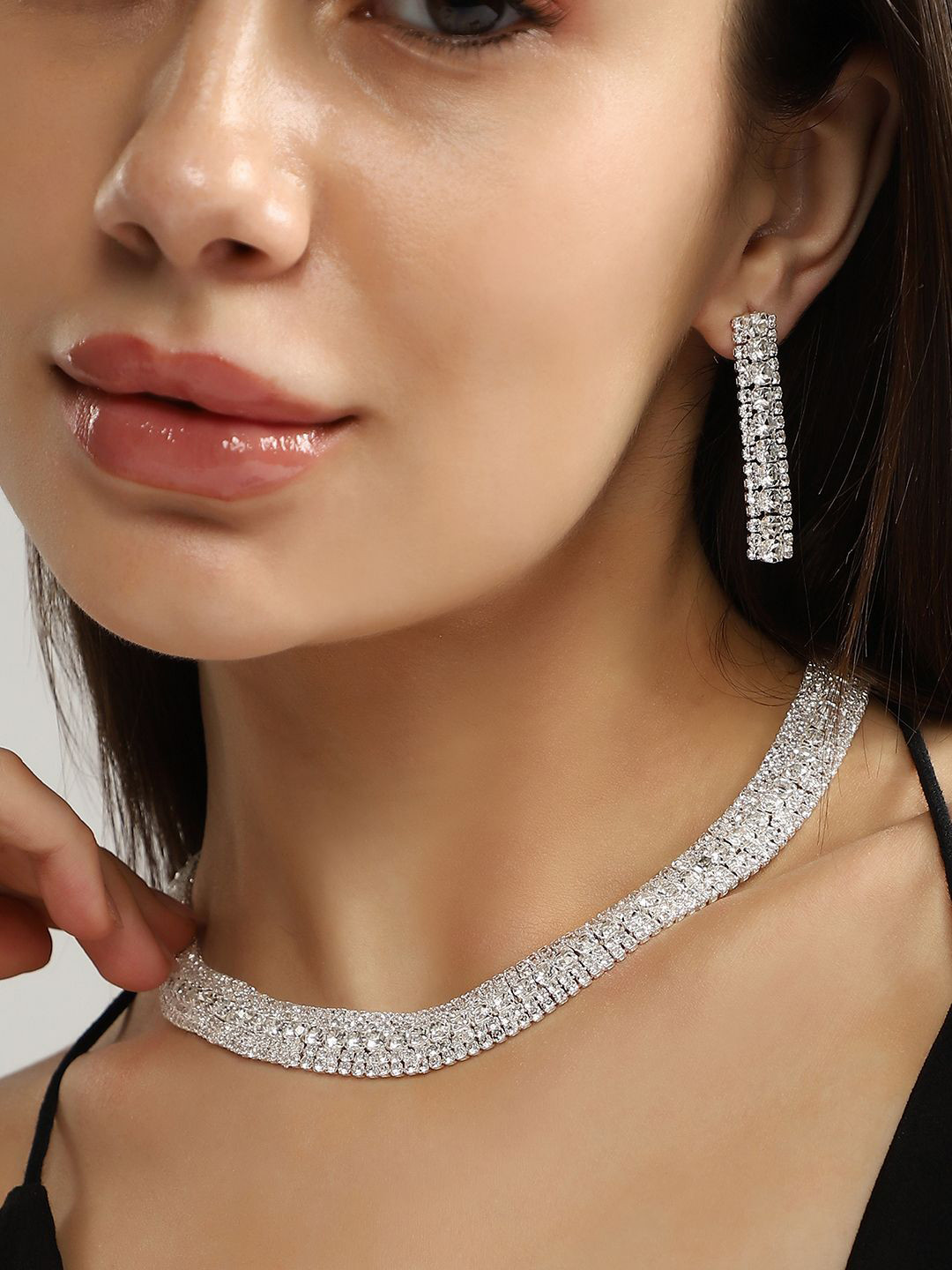 SOHI The All-Over-Bling Jewellery Set