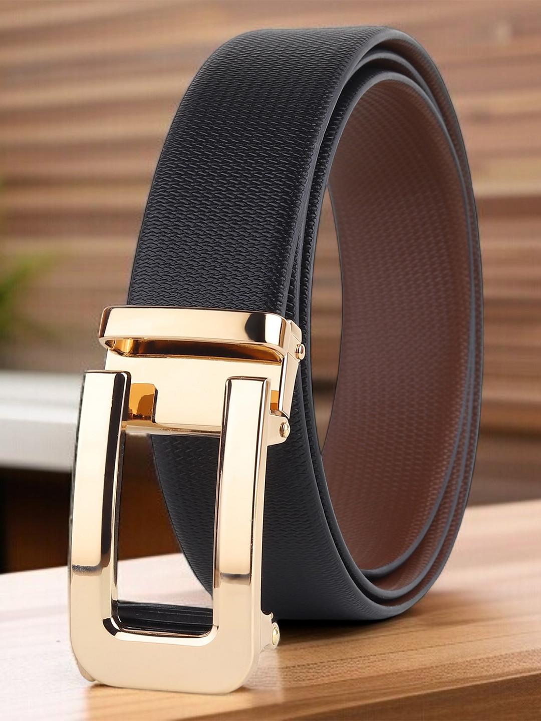 Killer Men Textured PU Reversible Formal Belt