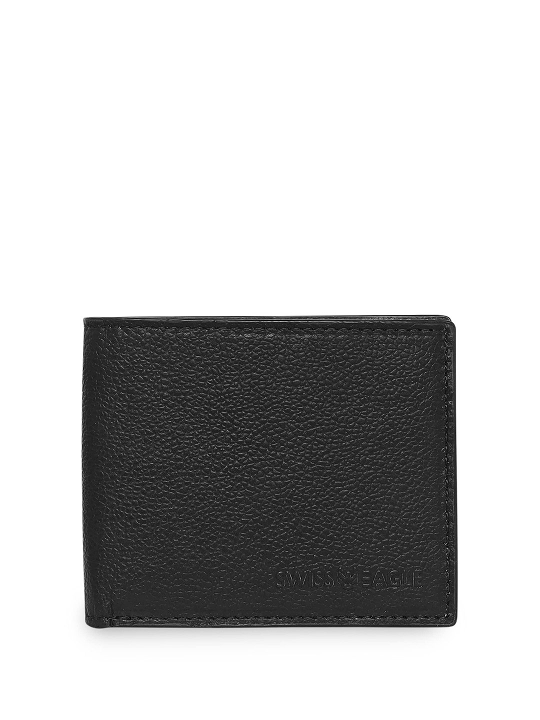 Swiss Eagle Men Set of 3 Bi-Fold Leather RFID Wallet with RFID Card Holder & Keychain