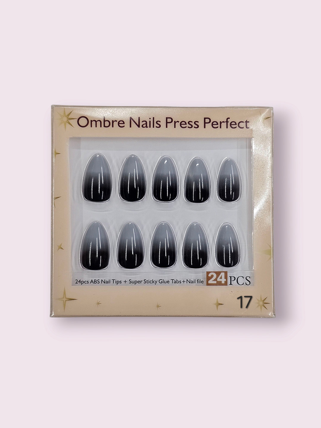 RANORE Set Of 24 Ombre Effect Reusable Press On Nails - Shade 17