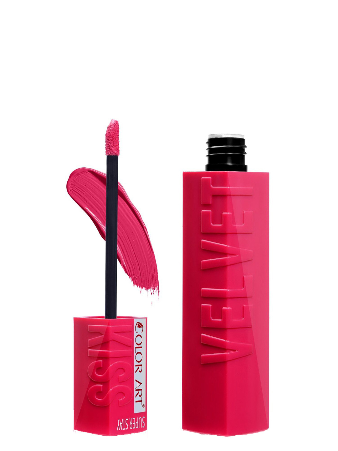 Color Art Velvet Kiss Waterproof Liquid Lipstick - 4 ml - Dark Pink 276