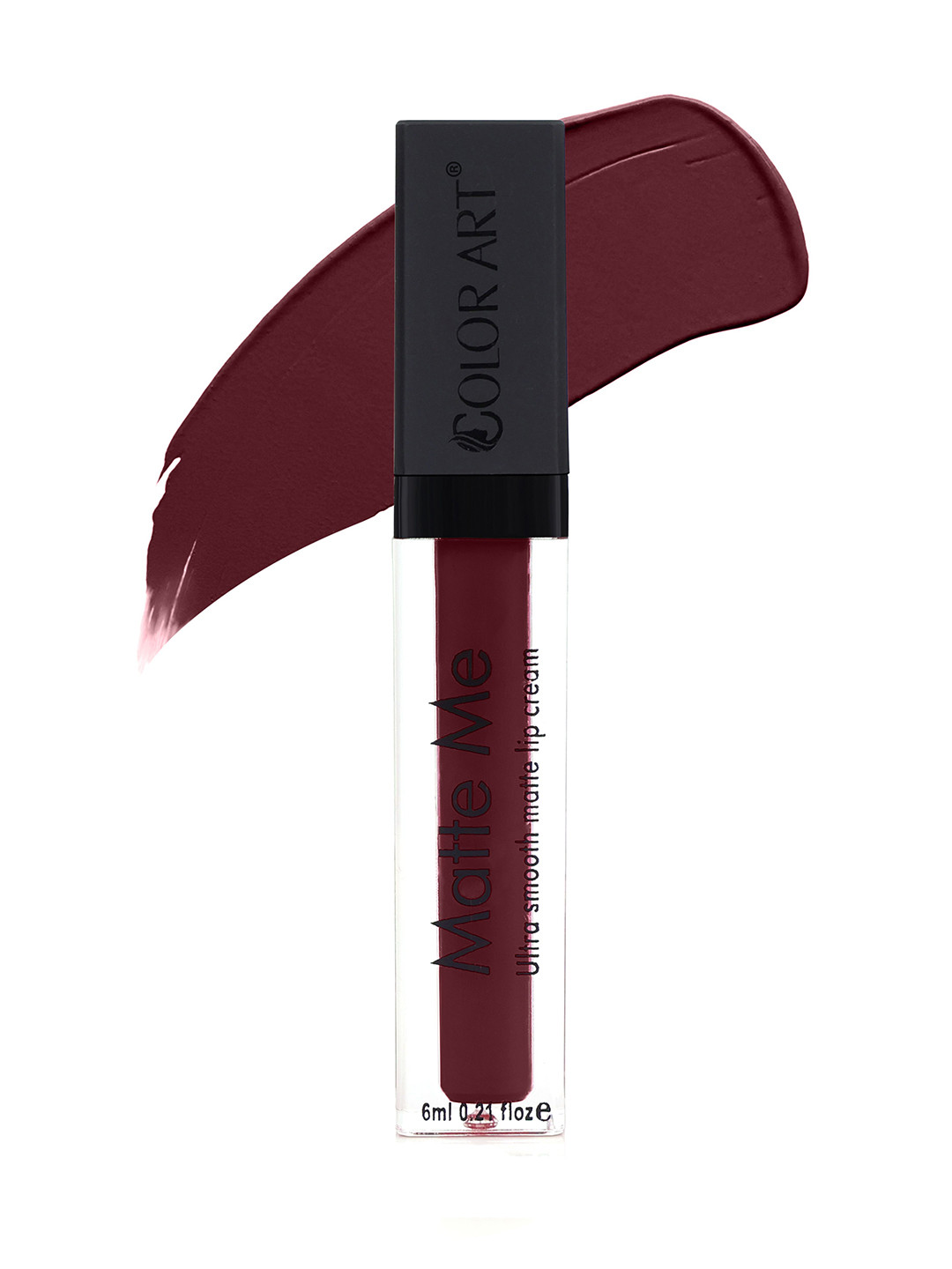 Color Art Matte Me Waterproof Liquid Lipstick - 6 ml - Dark Maroon