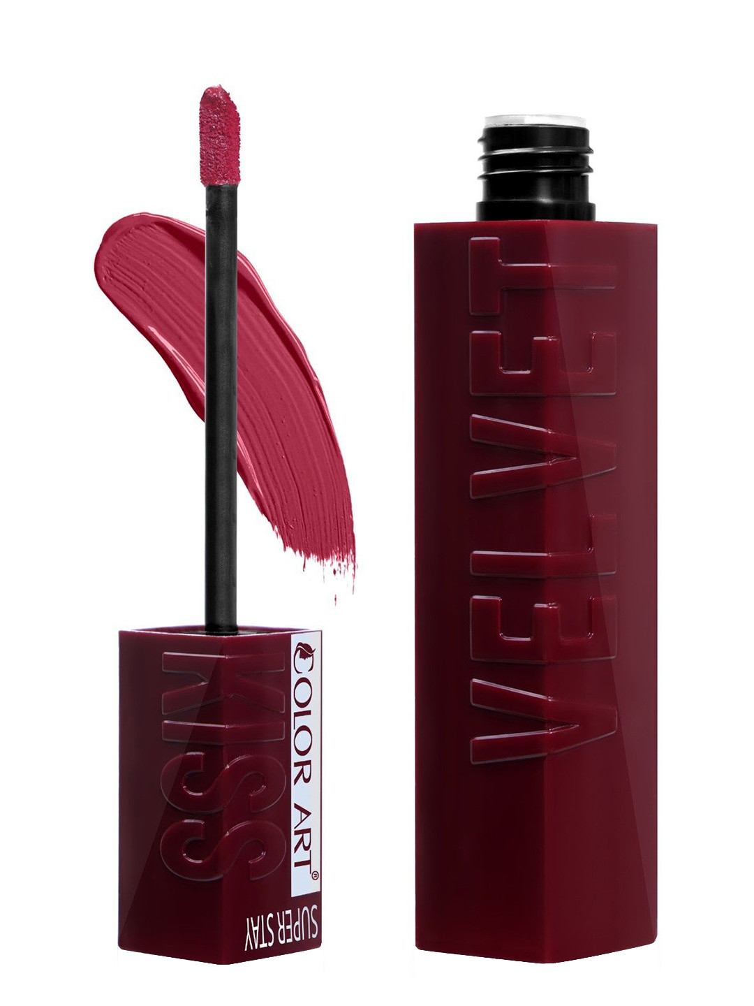 Color Art Velvet Kiss Waterproof Liquid Lipstick - 6 ml - Dark Maroon 787