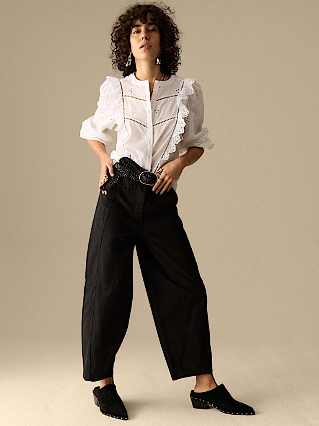 Marks & Spencer Autograph Women High-Rise Trousers