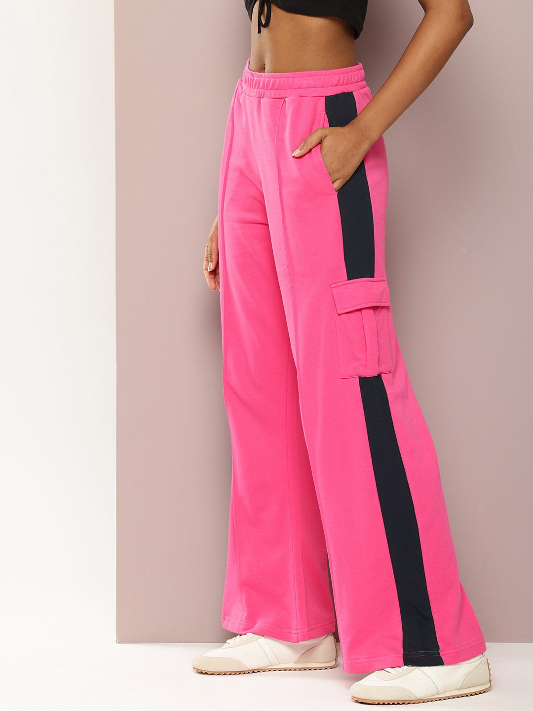 DILLINGER Women Relaxed High-Rise Baggy Korean Pants