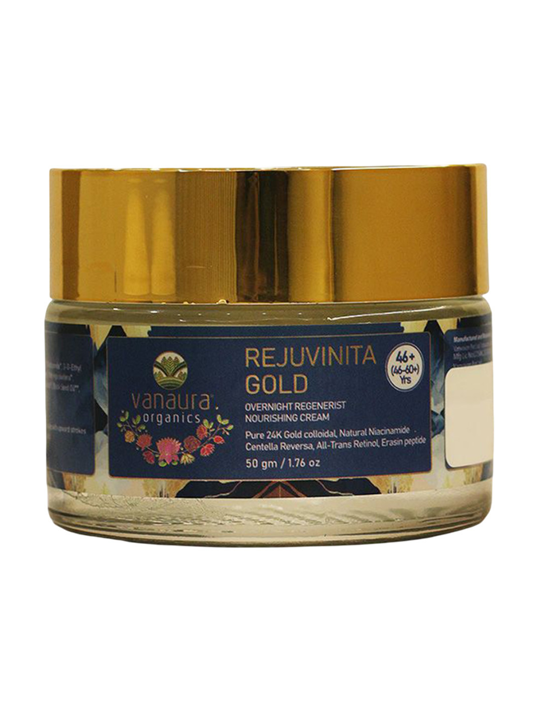 Vanaura Organics 46+ Gold Infused Anti-Ageing Crea  - 50g