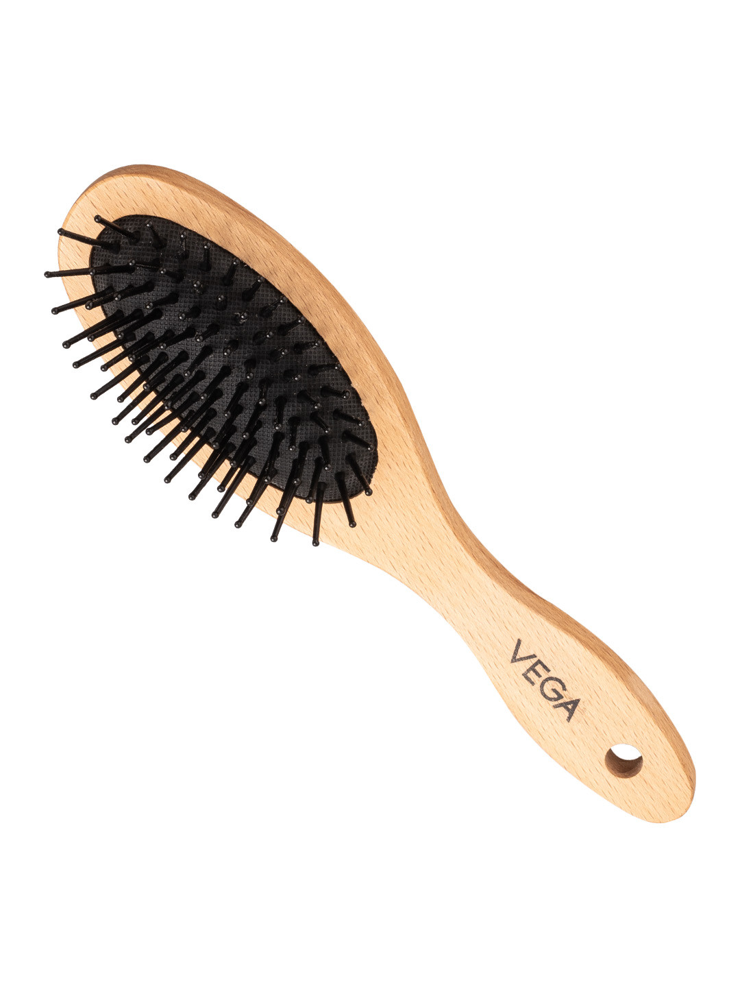 VEGA Wooden Travel Friendly Compact Mini Hair Brush