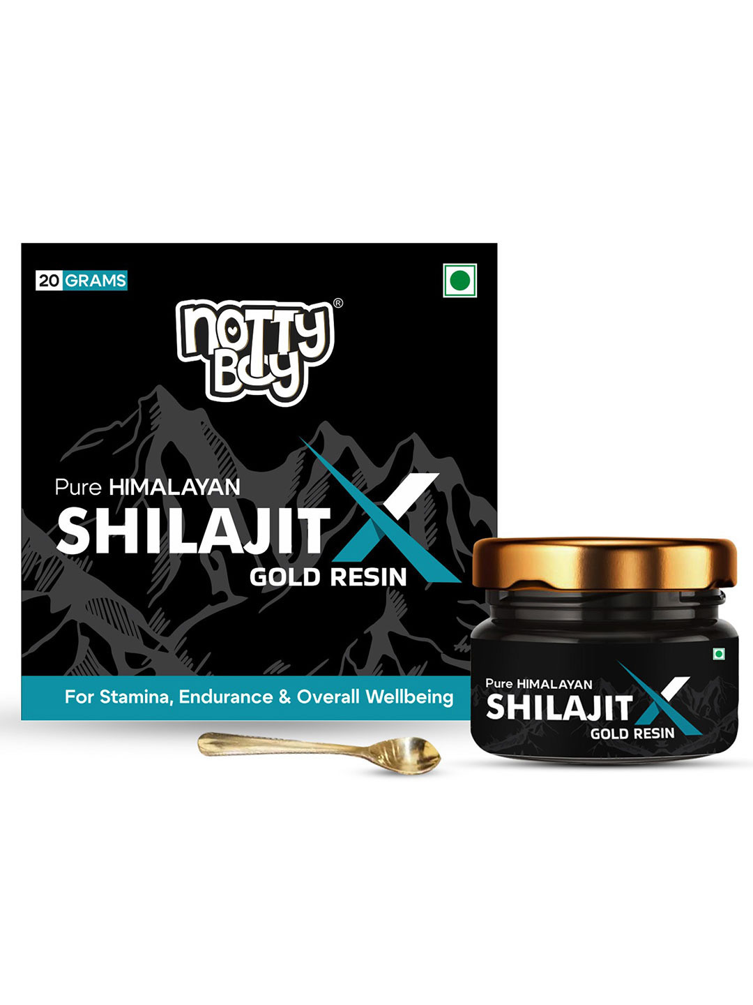 noTTy Boy Pure Himalayan Shilajit X Gold Resin - 20 g