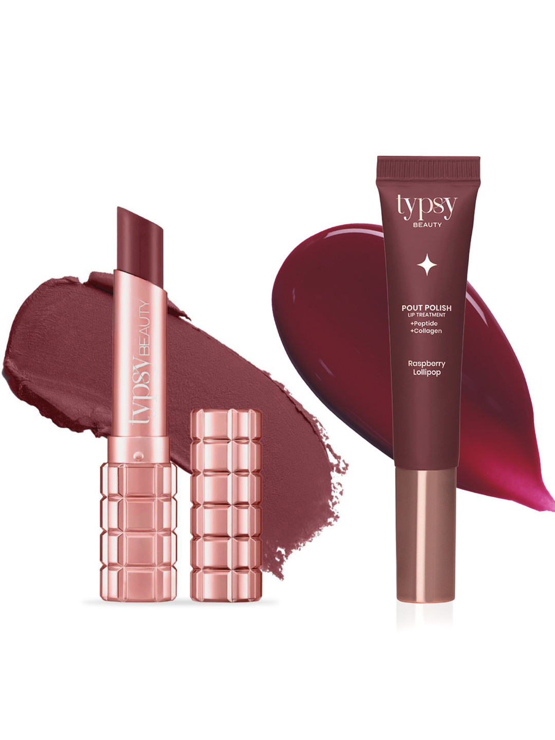Typsy Beauty Peptide Velvet Matte Lipstick 3.5g & Lip Treatment Balm 16g