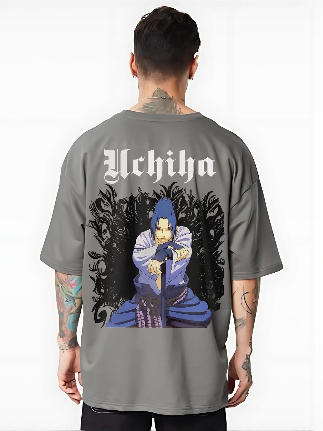 MEGAKART Uchiha Clan T-Shirt - Anime-Inspired Sasuke Tribute Tee