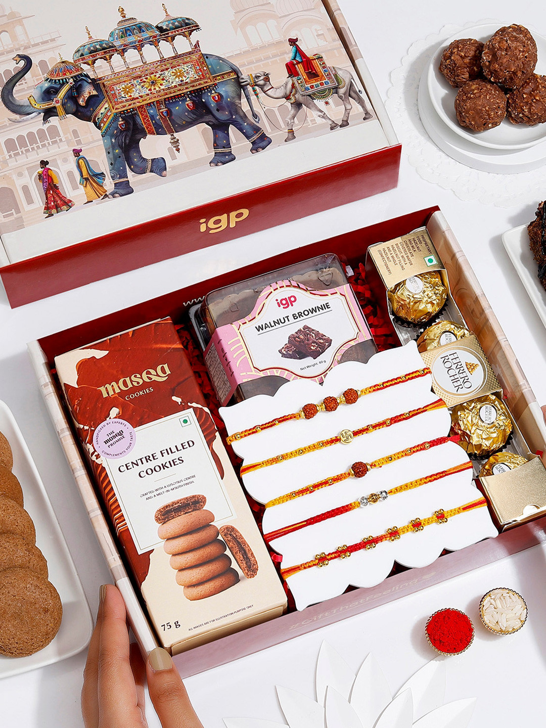 IGP Blissful Traditional Rakhis & Sweets Hamper