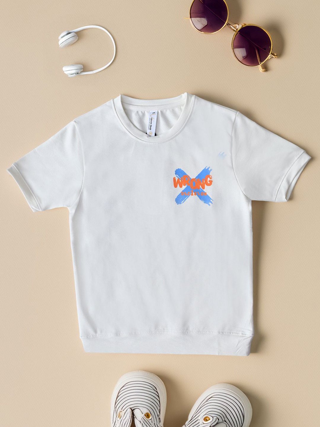 THE WEAVERS SHOP BY RAAVI Boys Typography Printed Cotton Regular Fit T-shirt