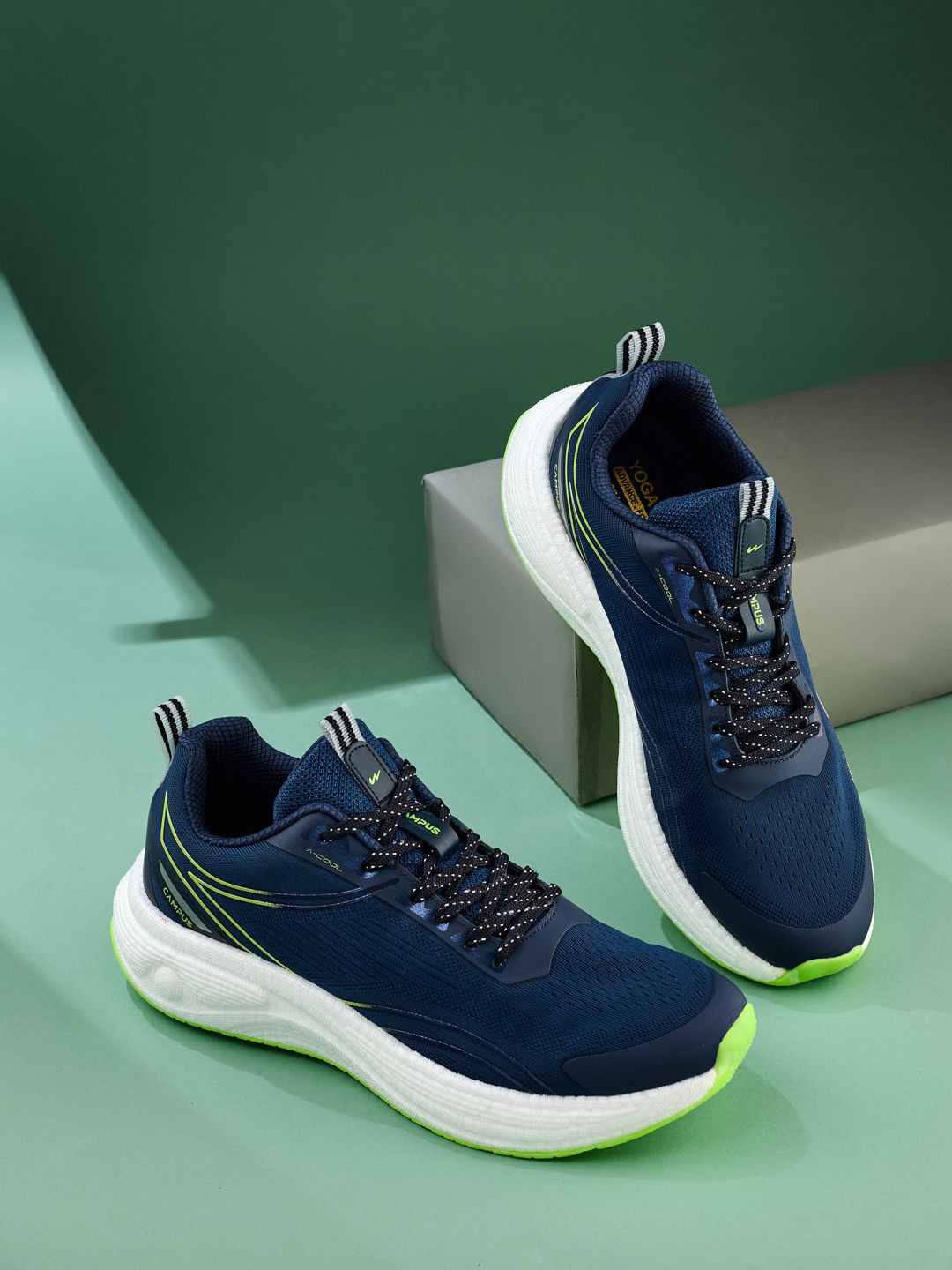 Campus Men PUMPED Mesh Running Non-Marking Shoes