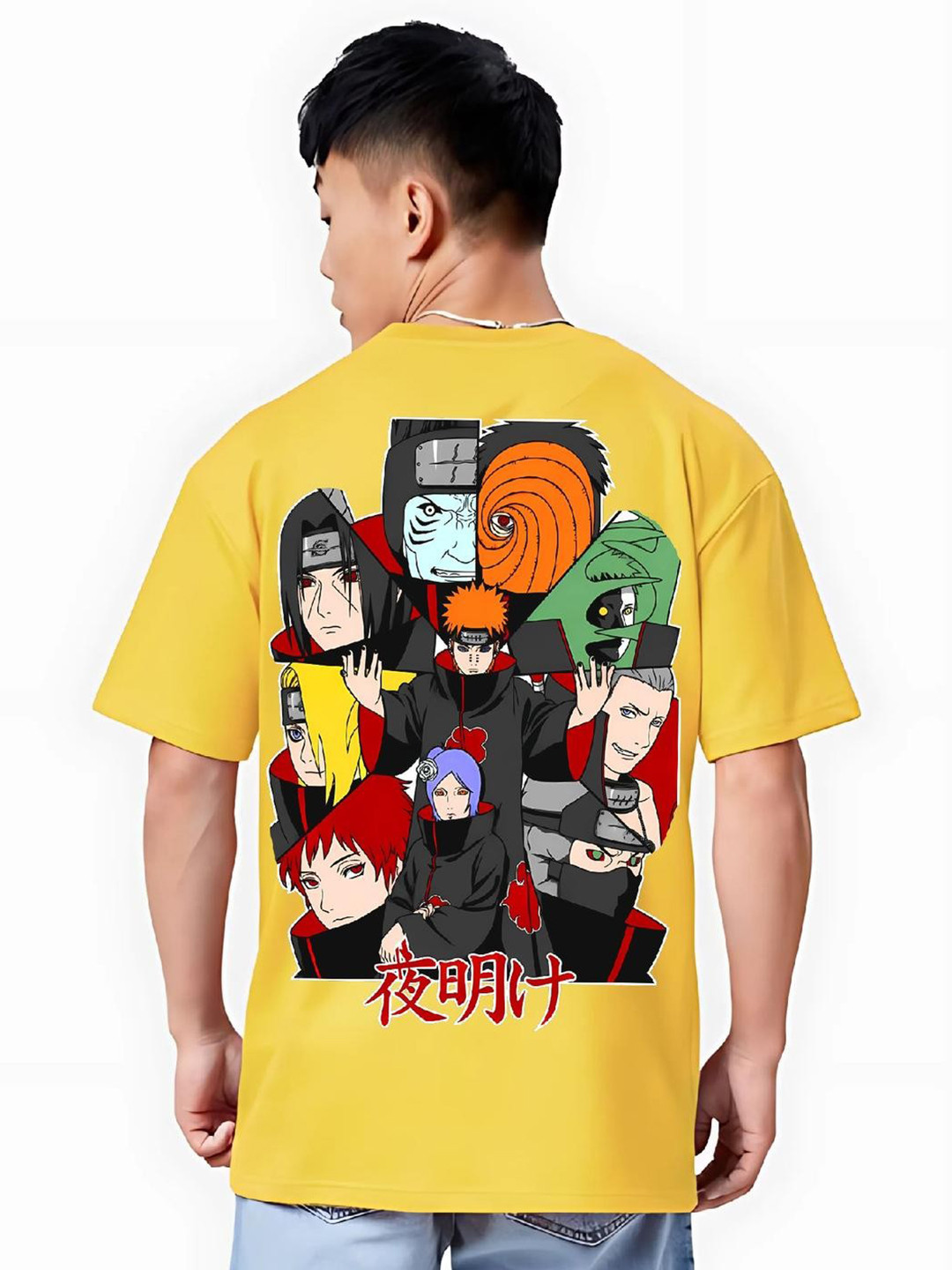 Akatsuki Akatsuki Villains Yellow Oversized Tee