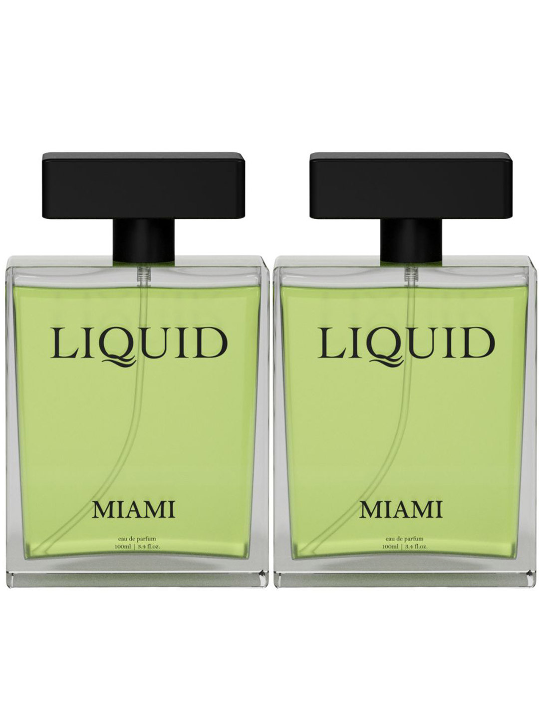 Liquid Perfumes Women Set Of 2 Miami Long Lasting Eau De Parfum- 100 ml Each