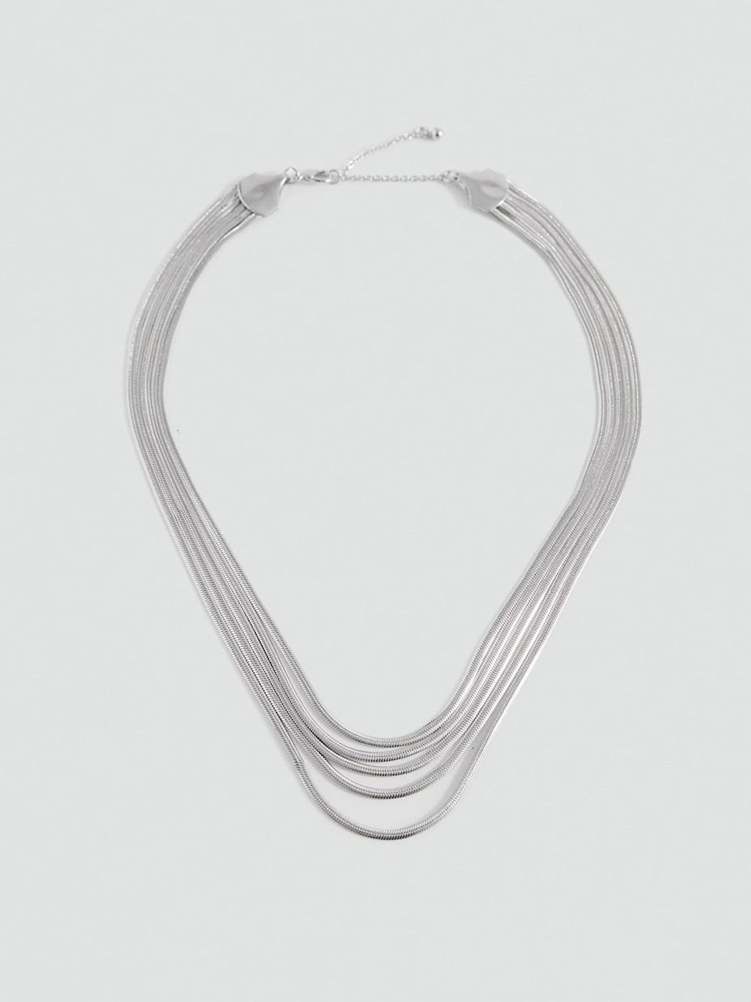 MANGO Women Serpient Layered Necklace
