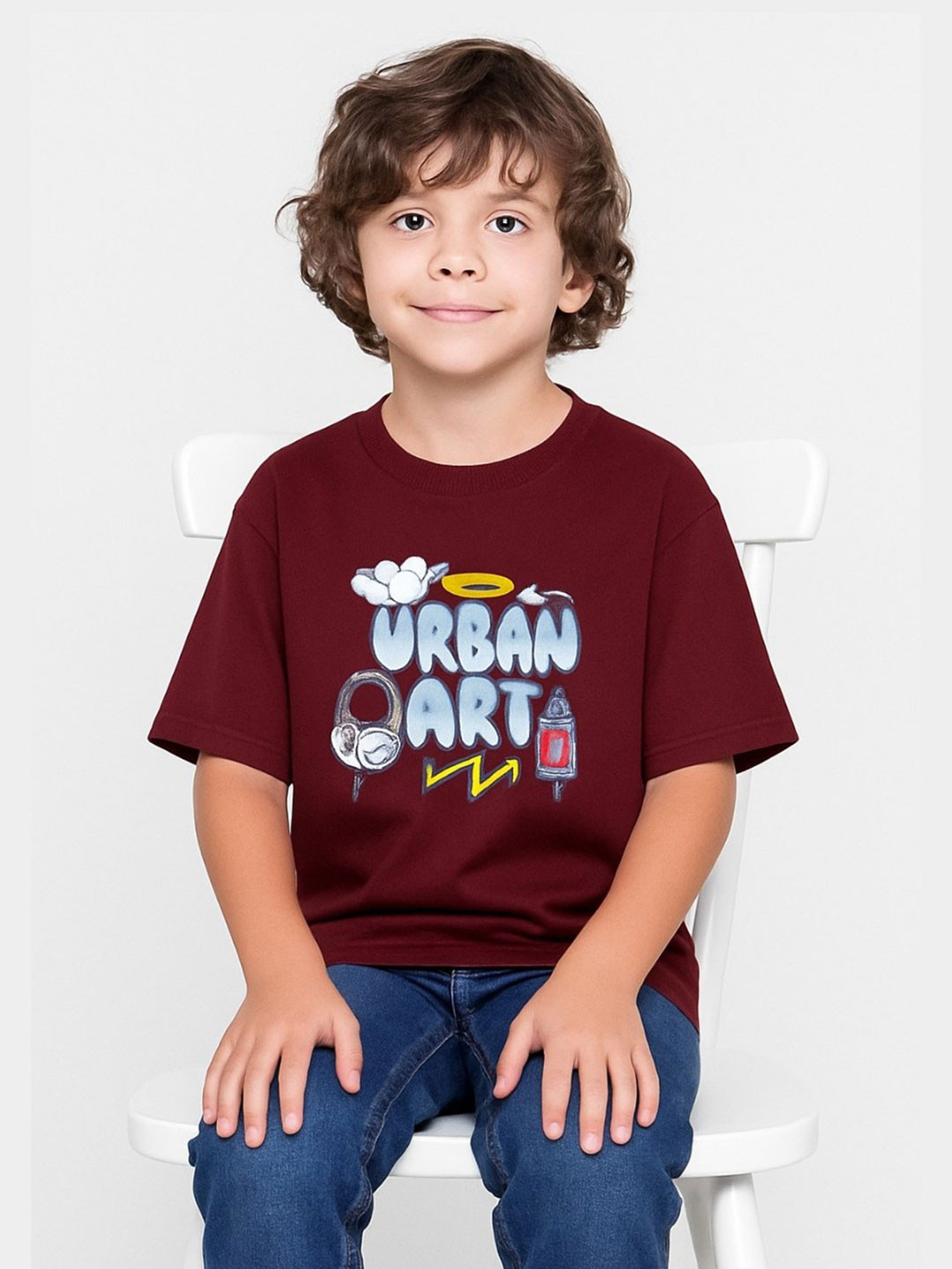 E-MAX Boys Printed T-shirt