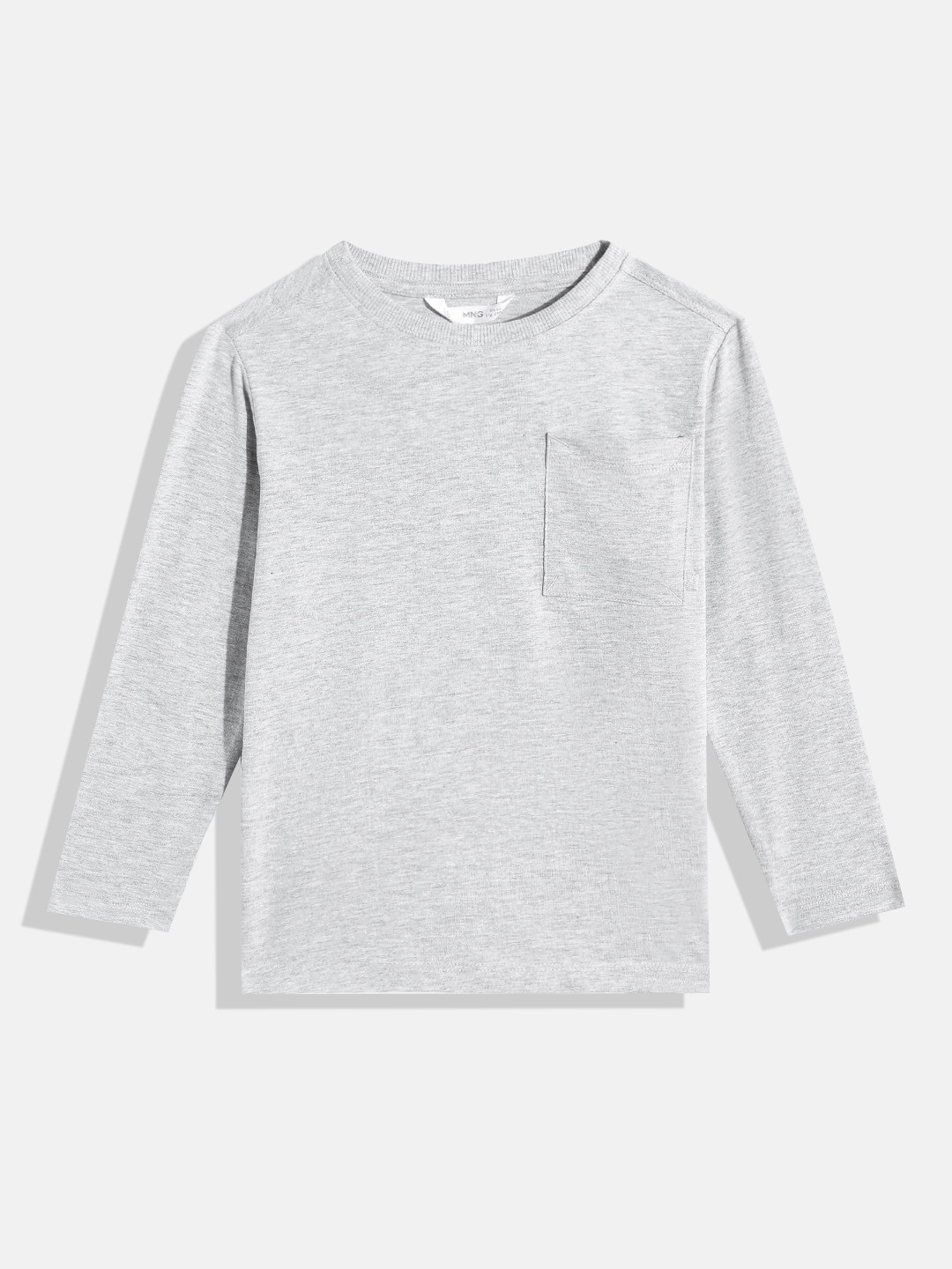 Mango Kids Boys Chest Pocket Long Sleeves T-shirt