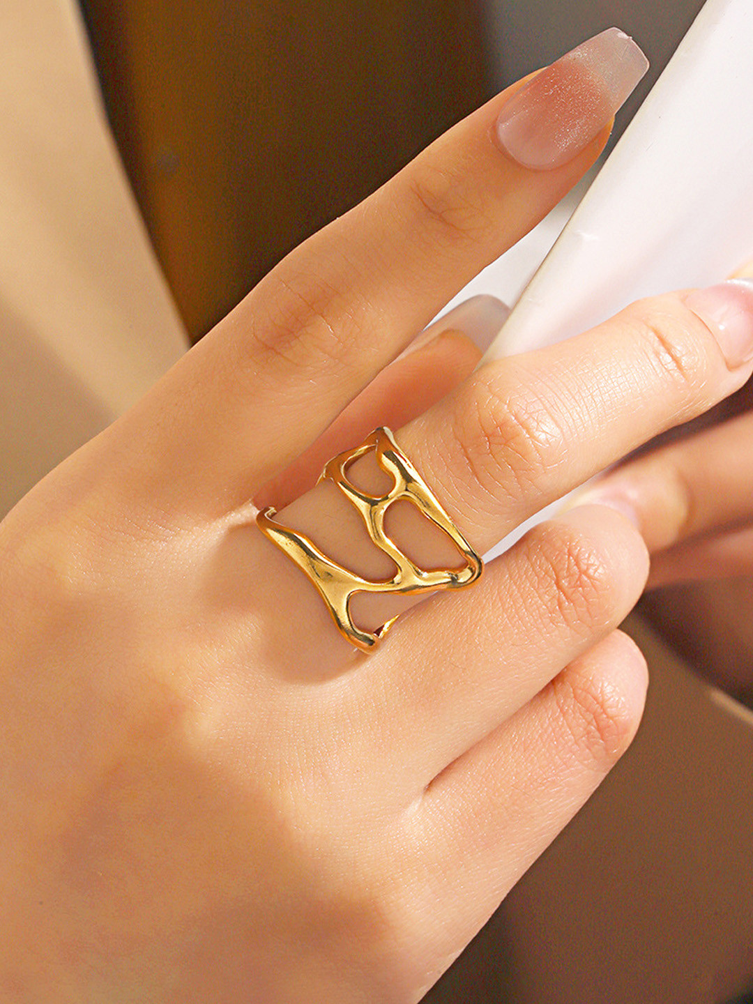 Designs & You Gold-Plated Anti-Tarnish Finger Ring