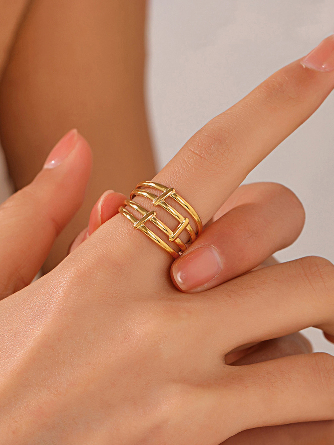 Designs & You Gold-Plated Anti-Tarnish Finger Ring