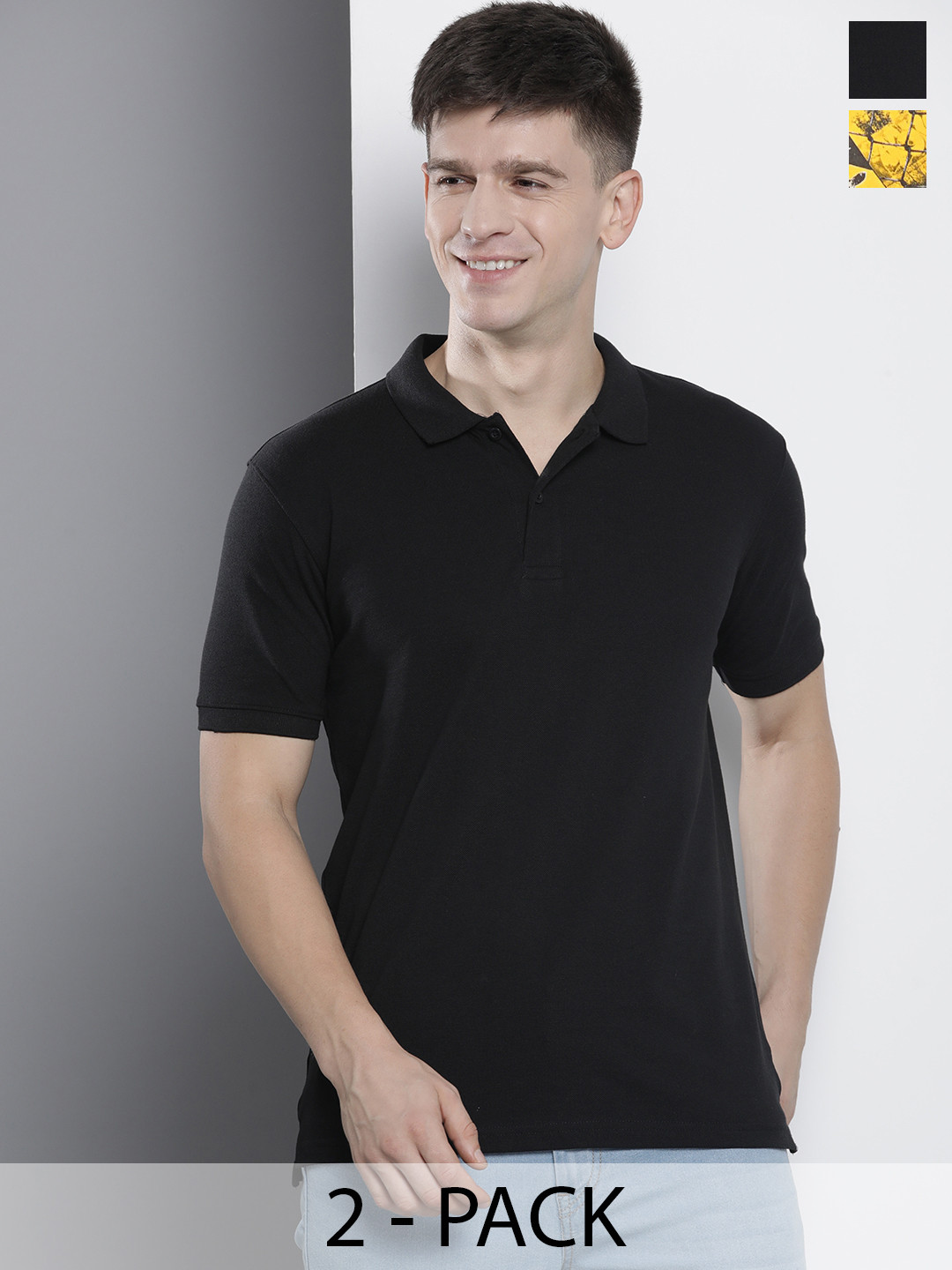 The Indian Garage Co Pack of 2 Printed T-shirts