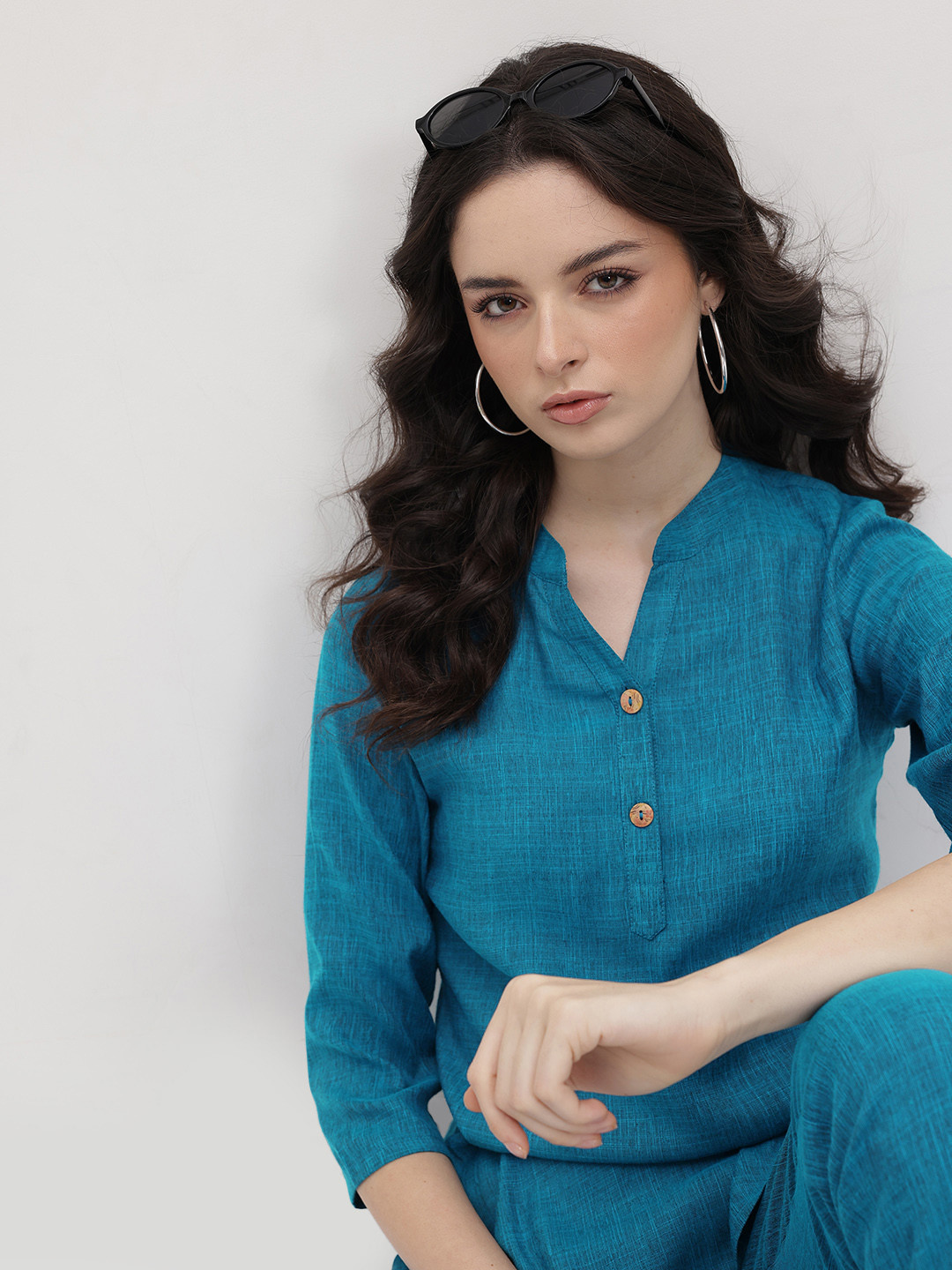 R.Code by The Roadster Life Pure Cotton Top & Trousers Co-Ords