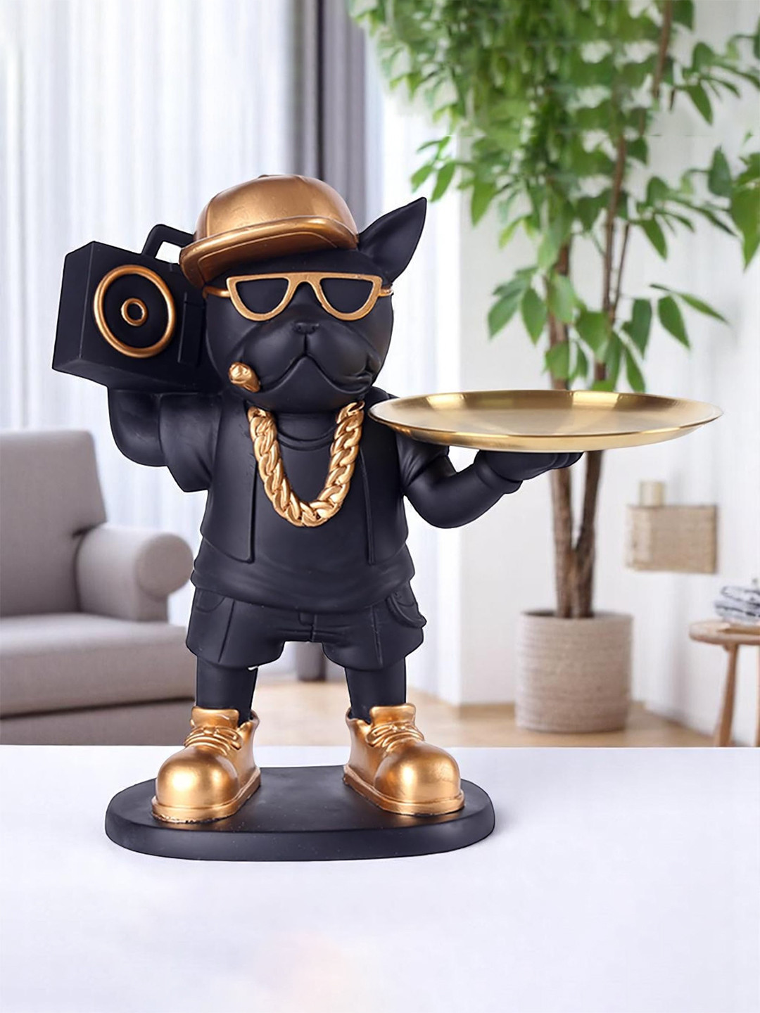 SkyKey Utility Home Dcor Black Figurine Showpiece