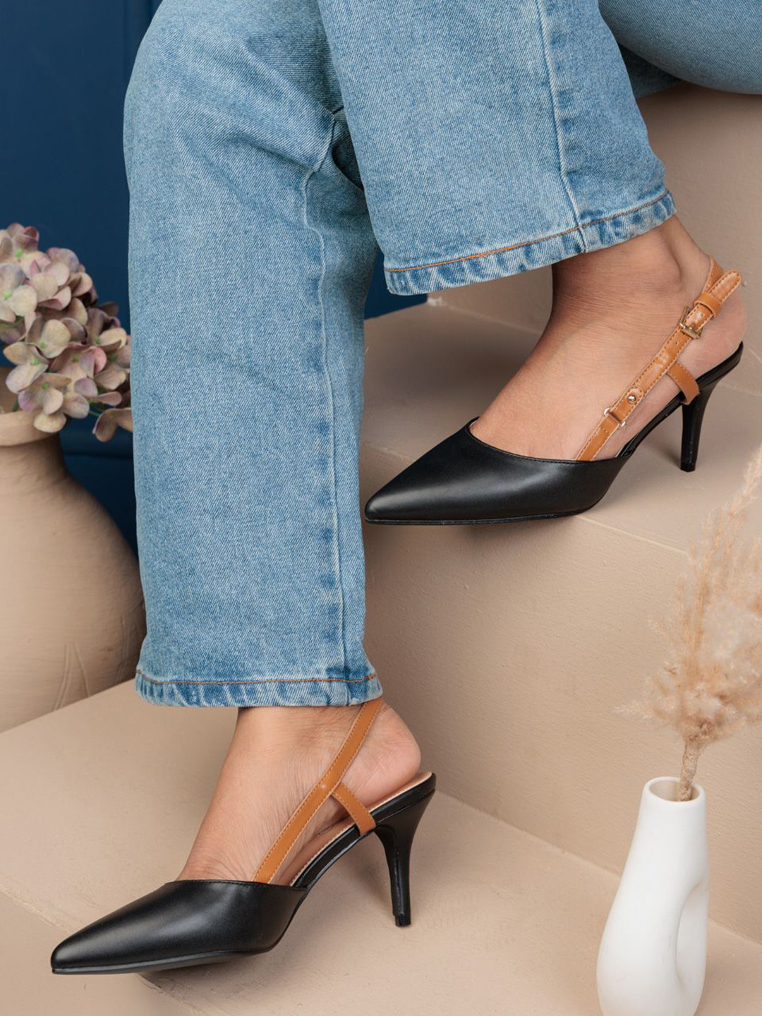 Truffle Collection Women Stiletto Sandals with Buckles