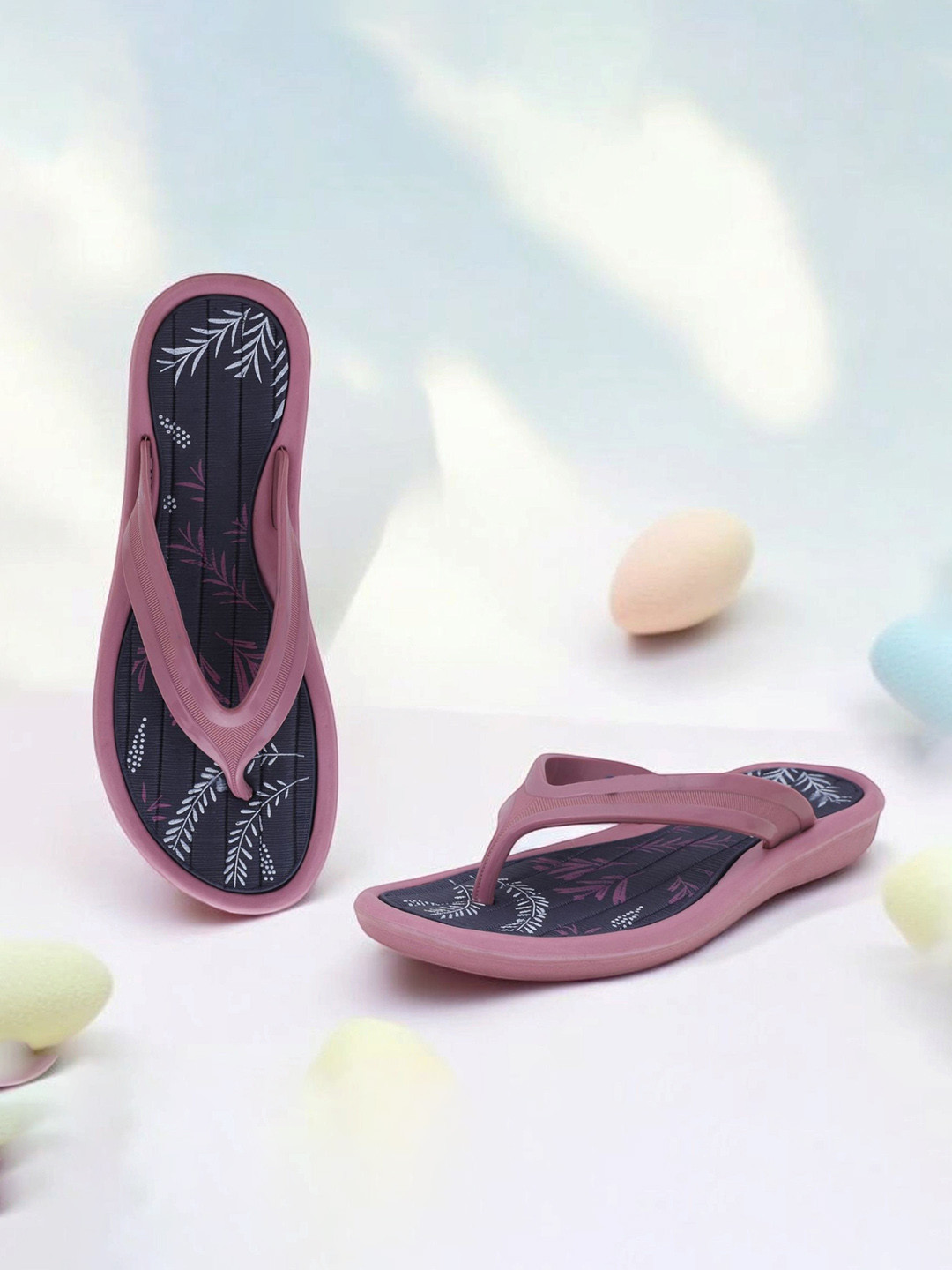 Pampy Angel Women Peach Croslite Thong Flip-Flops