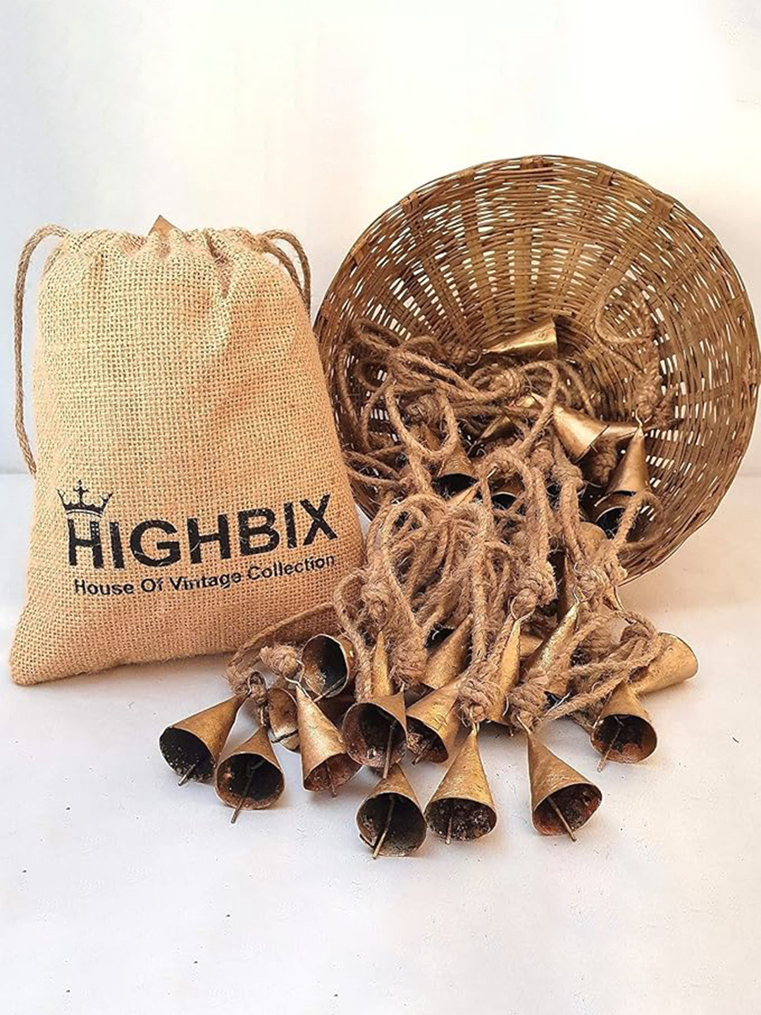 HIGHBIX Gold Metal Floral Wall Decor