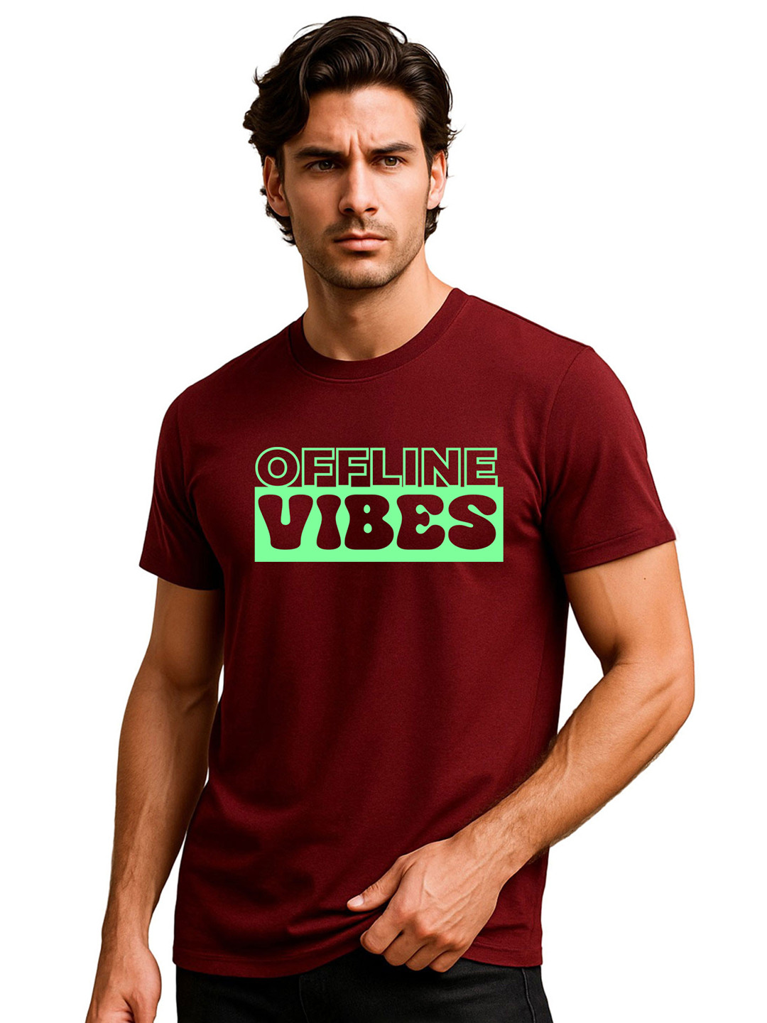 Chombooka Men Regular Fit Cotton Tshirts