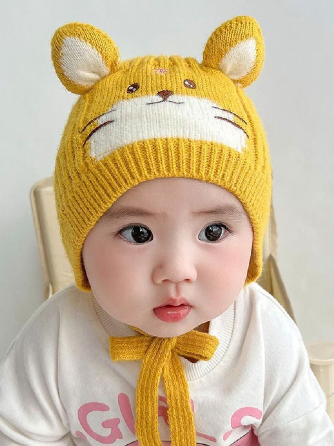 Ziory Lion Designed Tie Knot Woollen Cap