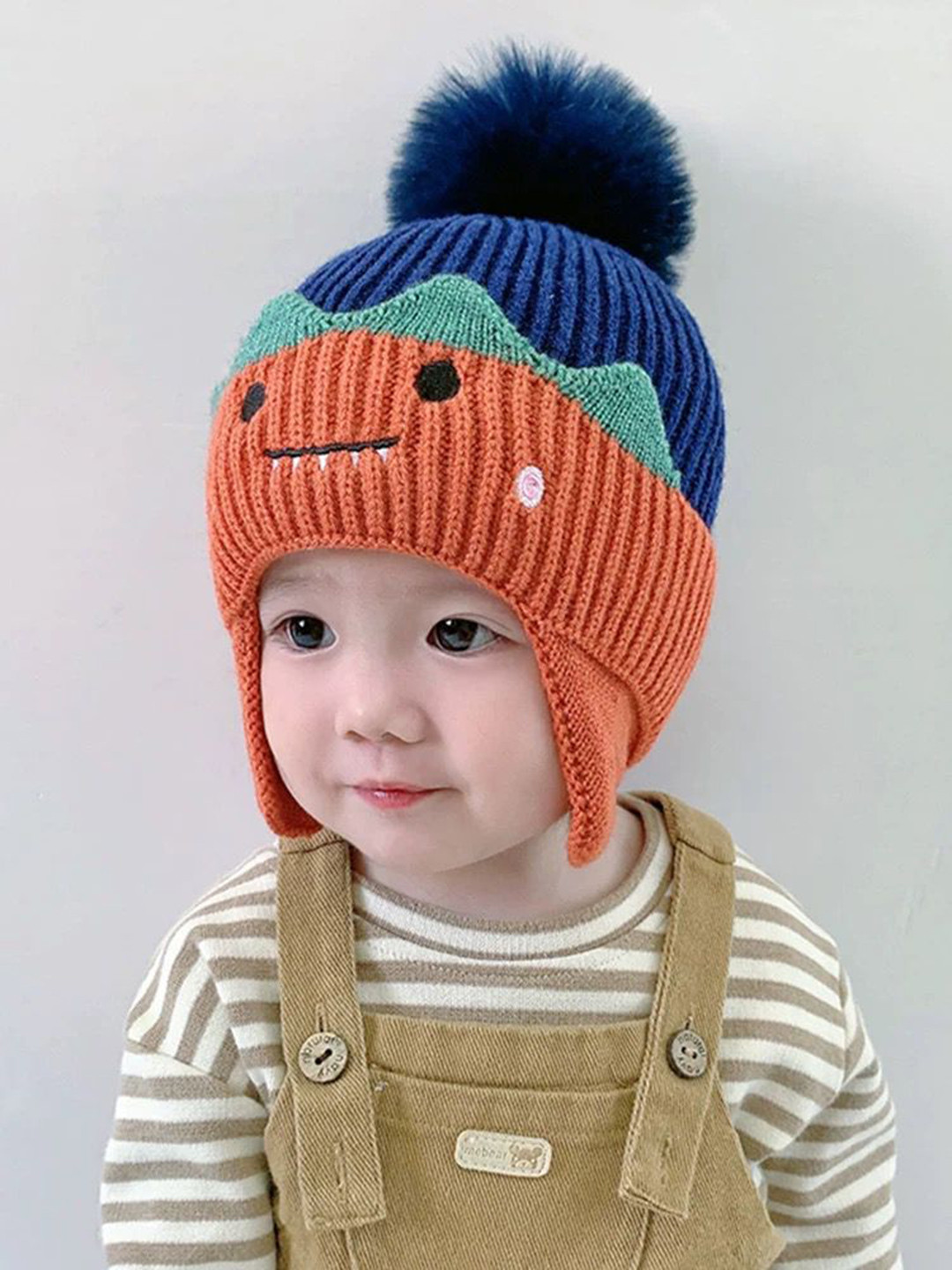 Ziory Unisex Kids Multi Knitted Cartoon Winter Casual Beanie