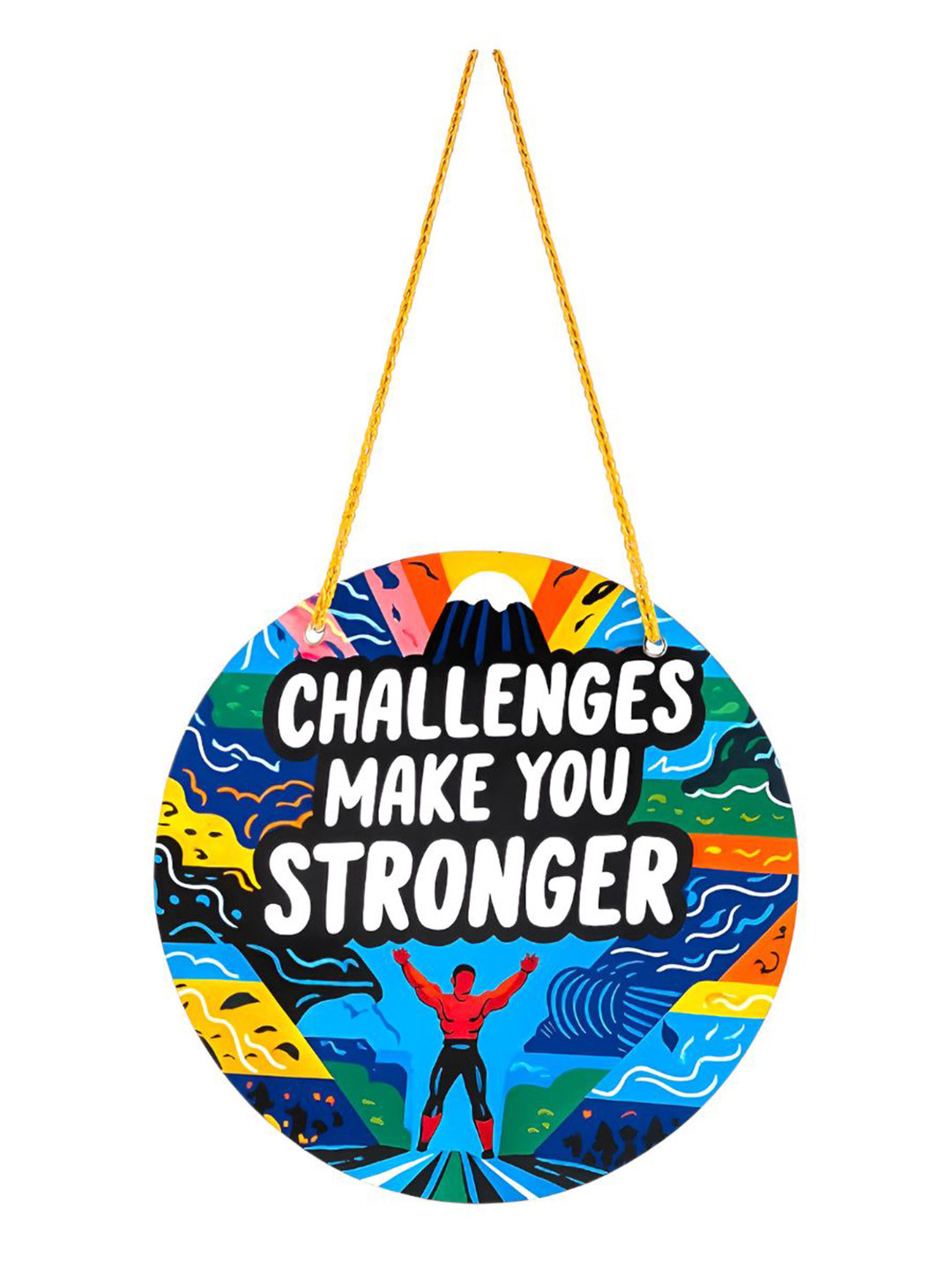 Tiny Shiny Multicoloured MDF  Wall Decor