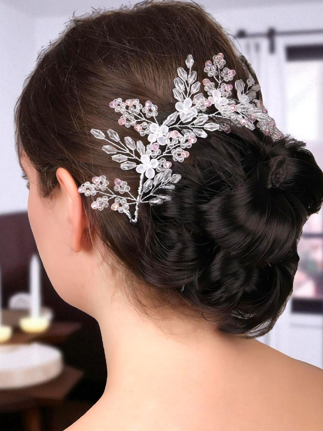 fabula Crystal Floral Hair Tiaras